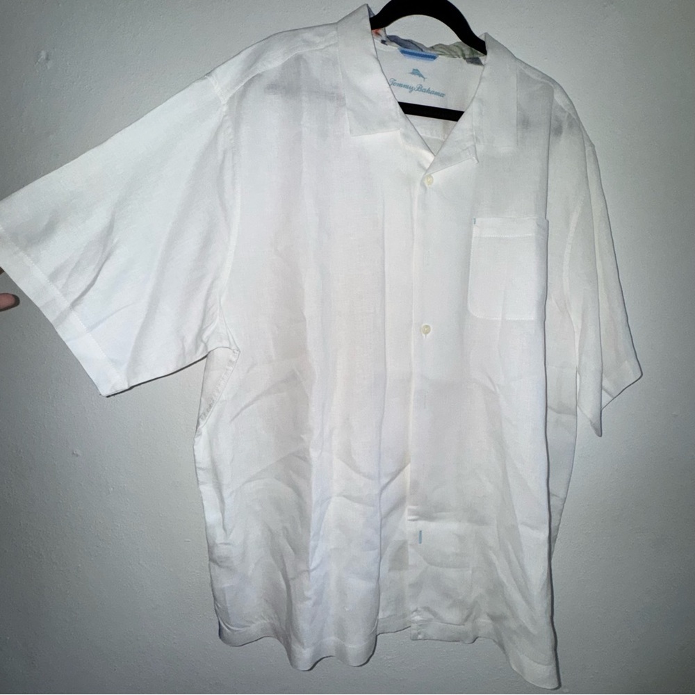 Tommy Bahama Sea Glass Linen Camp Shirt